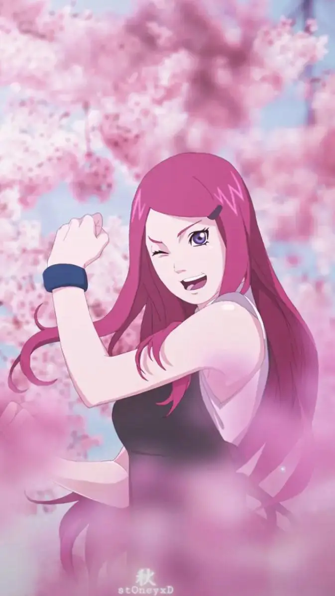 ai character: kushina Uzumaki background