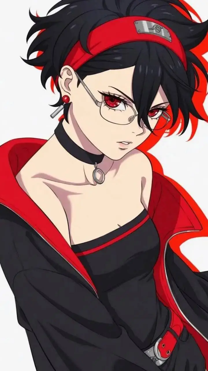 ai character: sarada uchiha  background