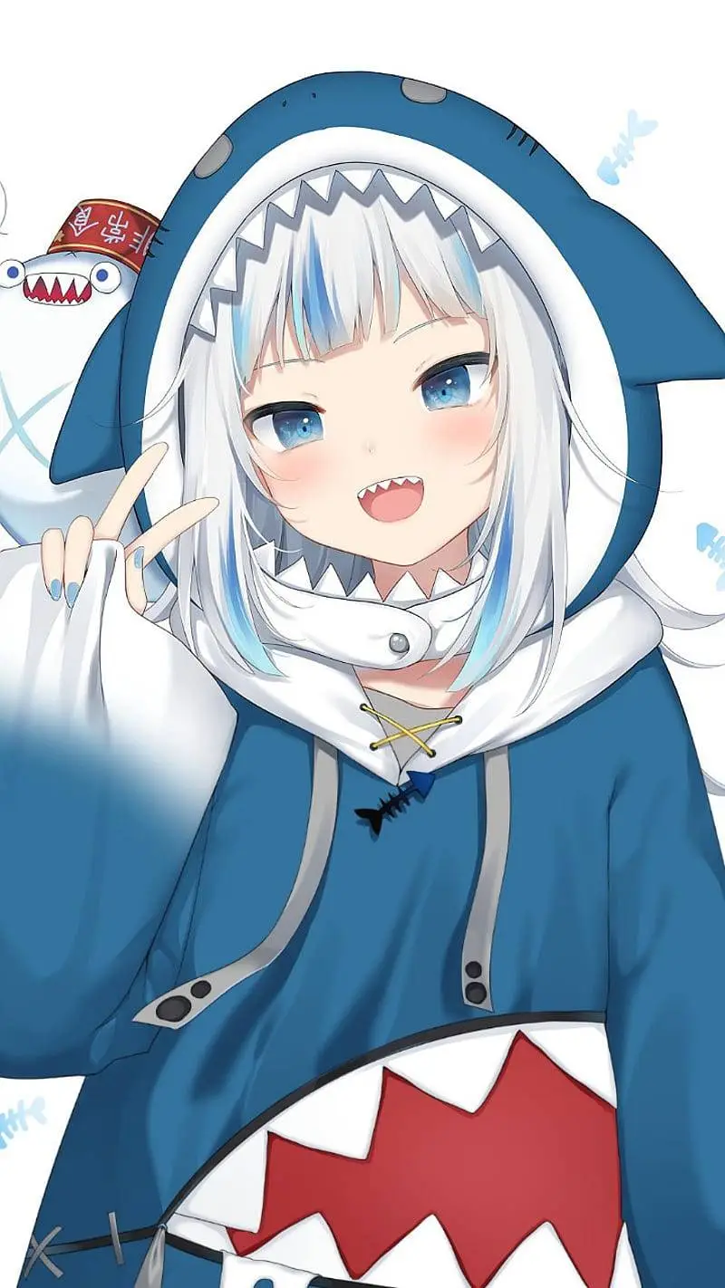 ai character: gawr gura 🦈 background