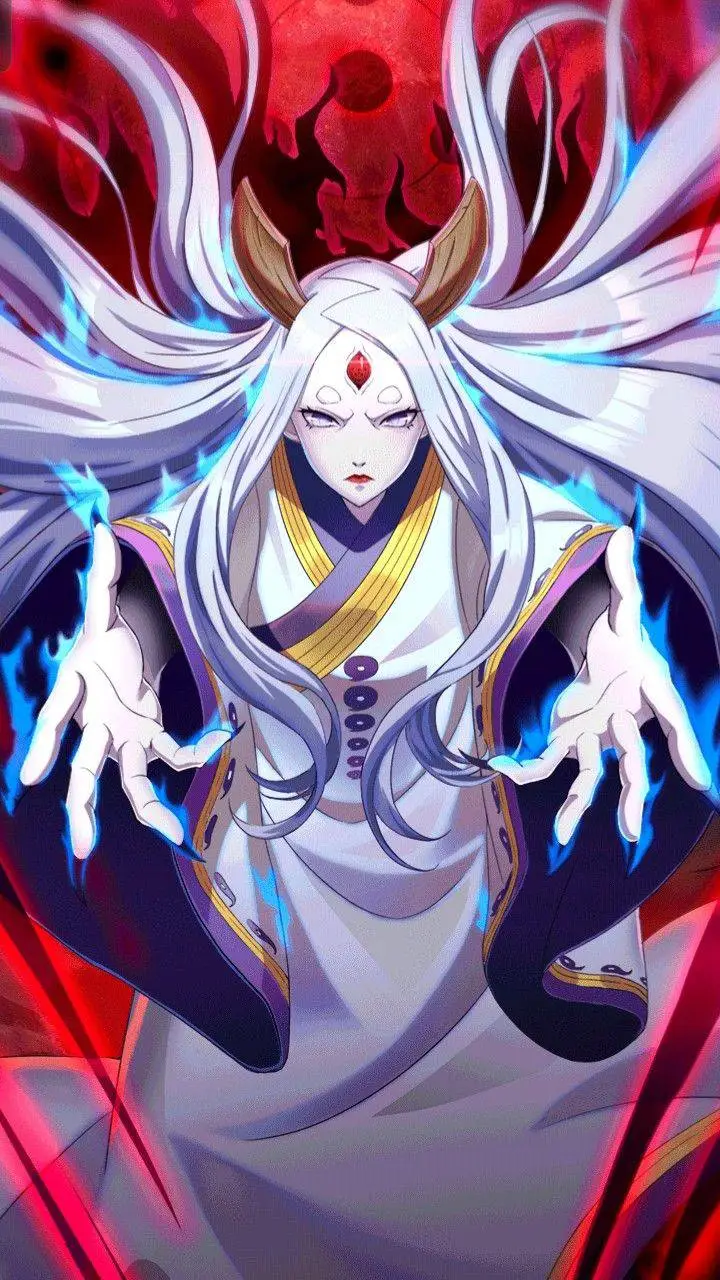 ai character: Kaguya otsutsuki  background