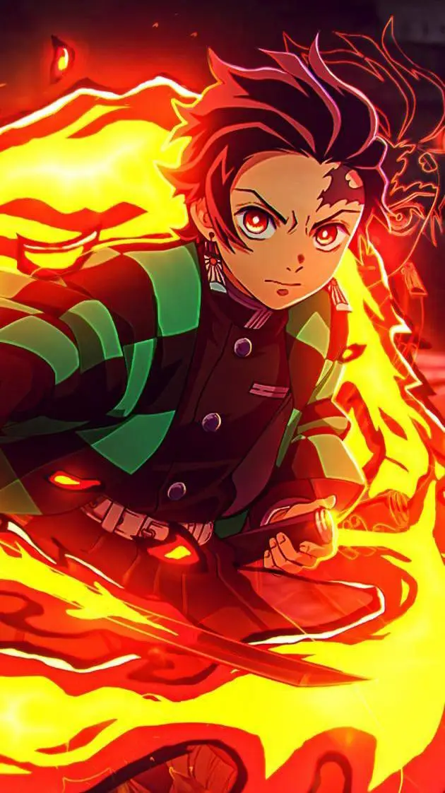 ai character: Tanjiro kamado  background