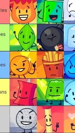 ai character: bfdi  background