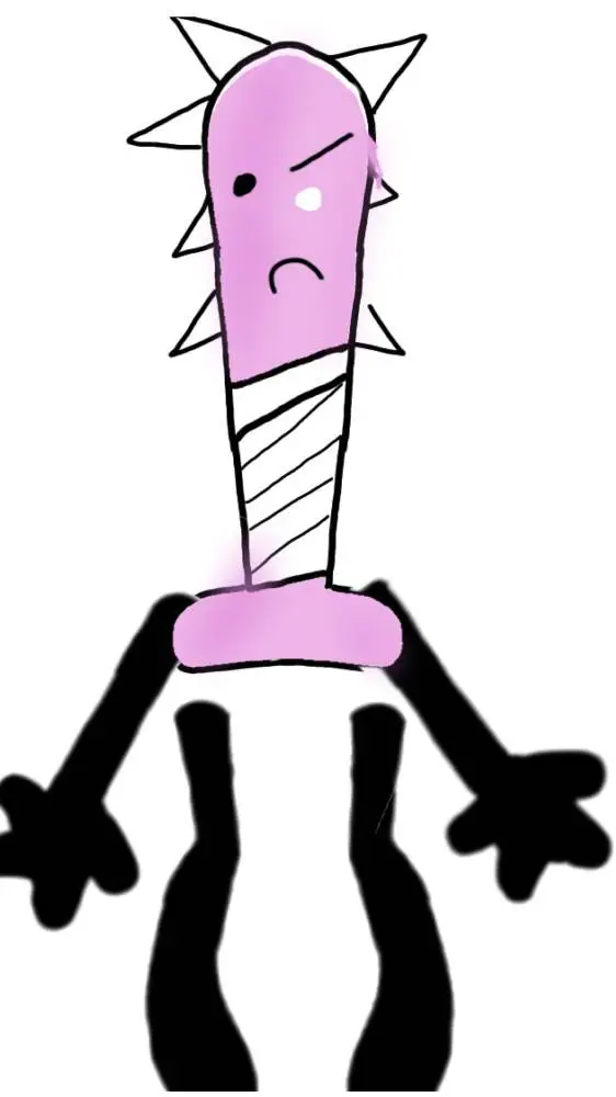 ai character:  spiked baddie bat background