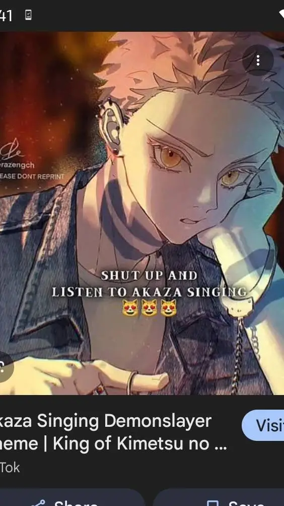 ai character: Akaza is a singer! background