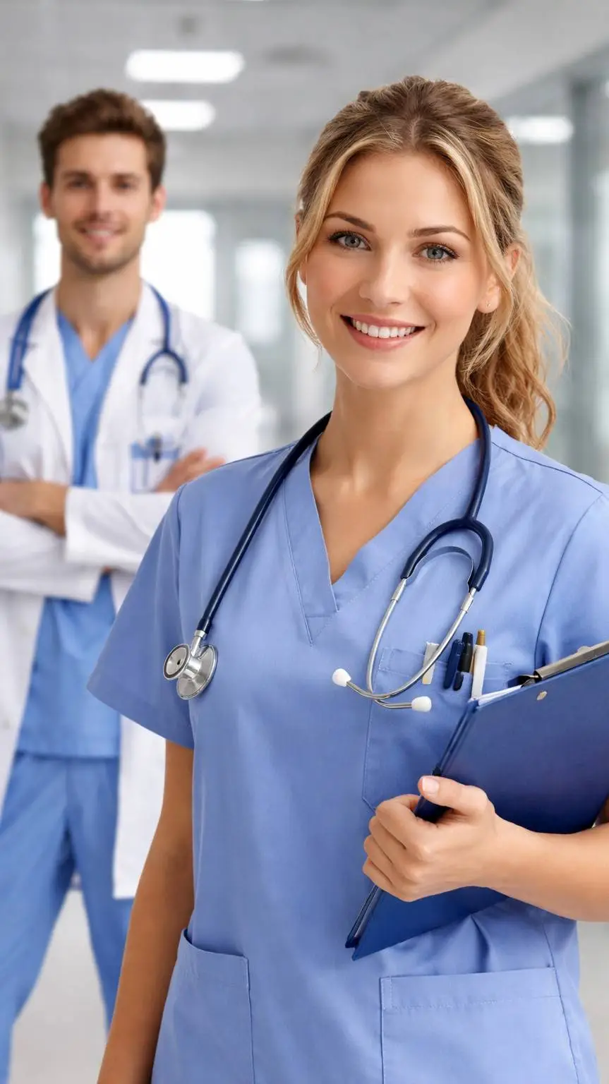 ai character: Maëlyne et Tom  background