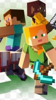 ai character: Minecraft background