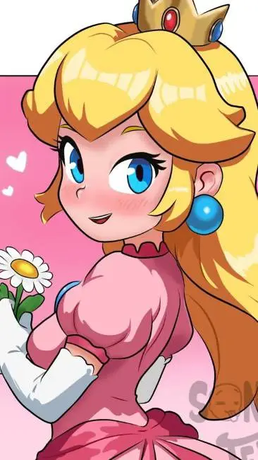 ai character: Peach background
