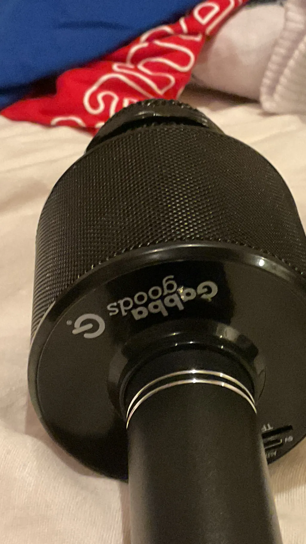 ai character: GabbaGoods mic background