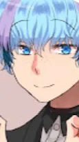 ai character: Blue boy VR background