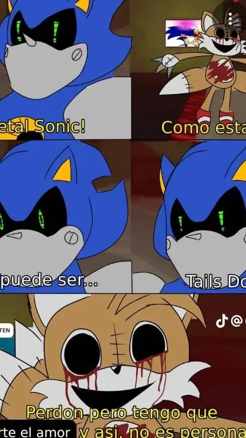 ai character: Sonic x tails doll background