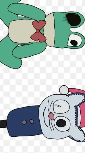 ai character: Froggy x Kitty  background