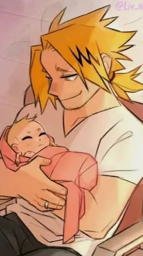 ai character: daddy kaminari  background