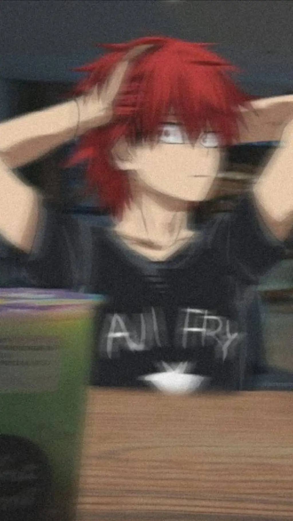 ai character: kirishima  background