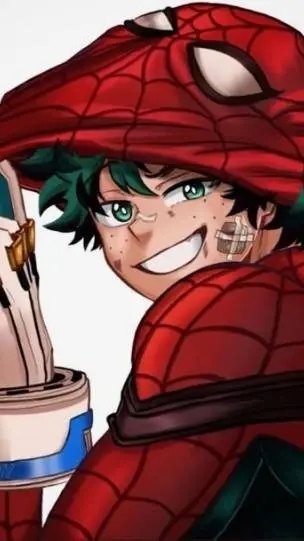 ai character: spider - man deku background