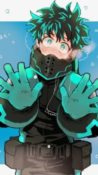 ai character: snow day deku background