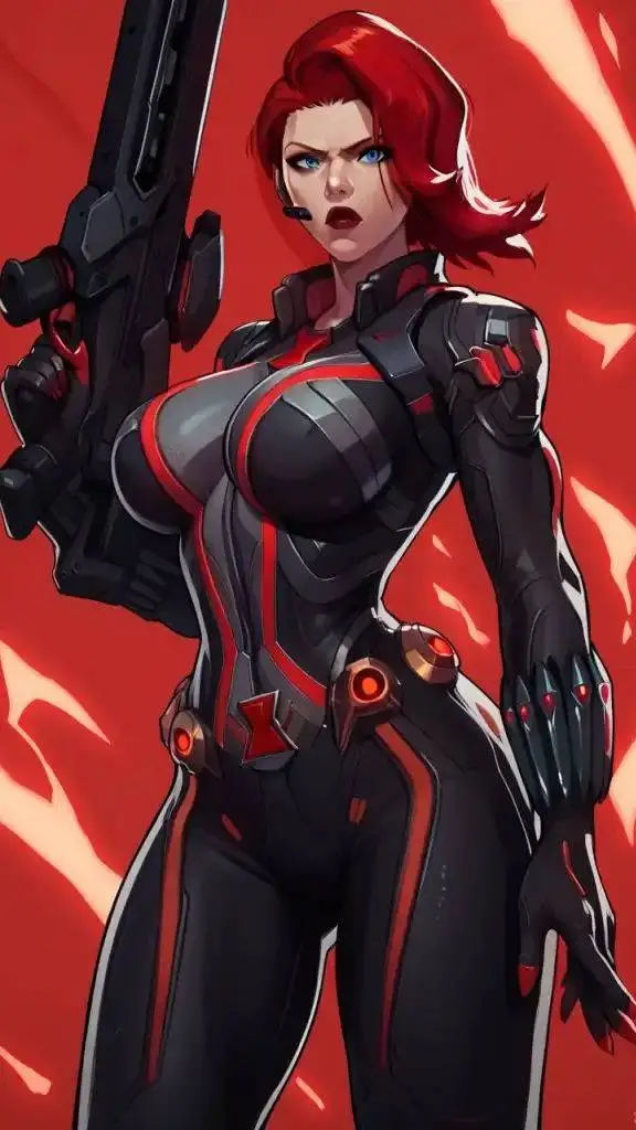ai character: Black Widow background