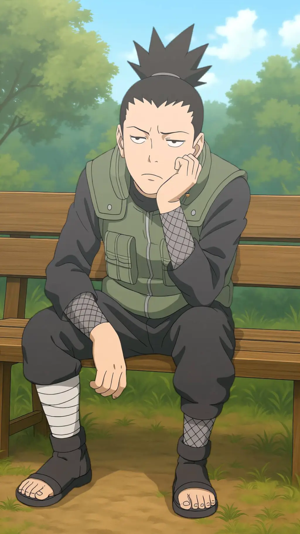 ai character: Shikamaru Nara background