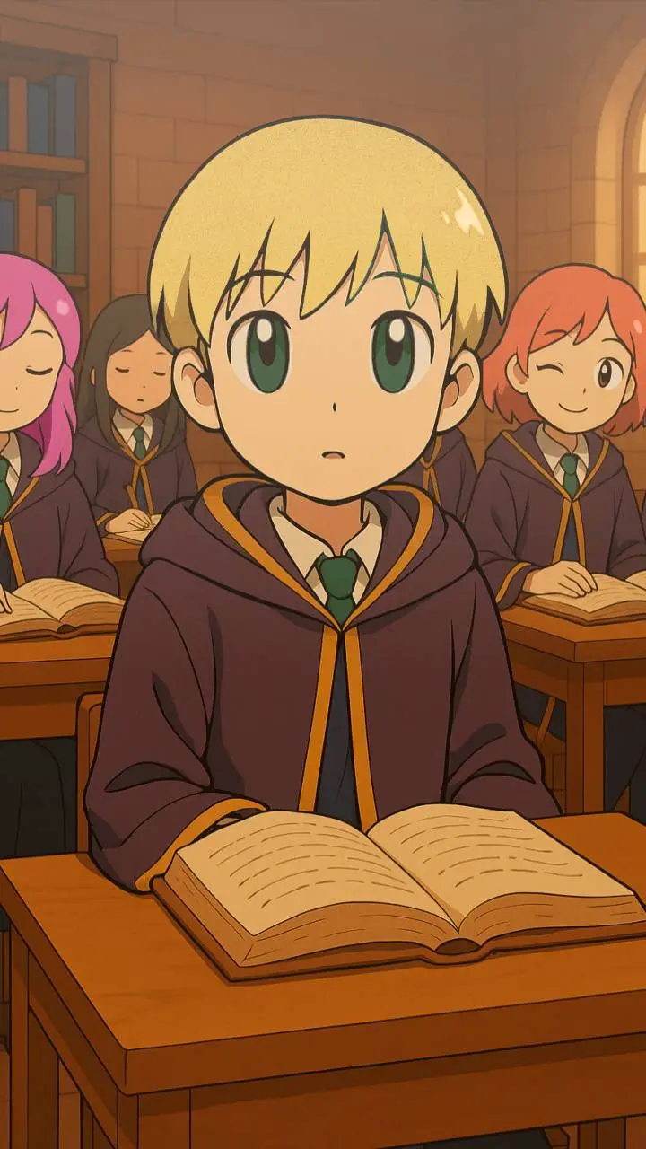 ai character: Magic school background