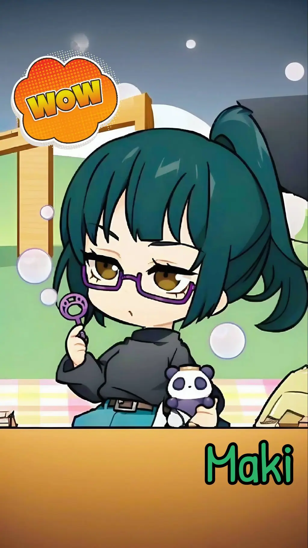 ai character: Maki Zenin background