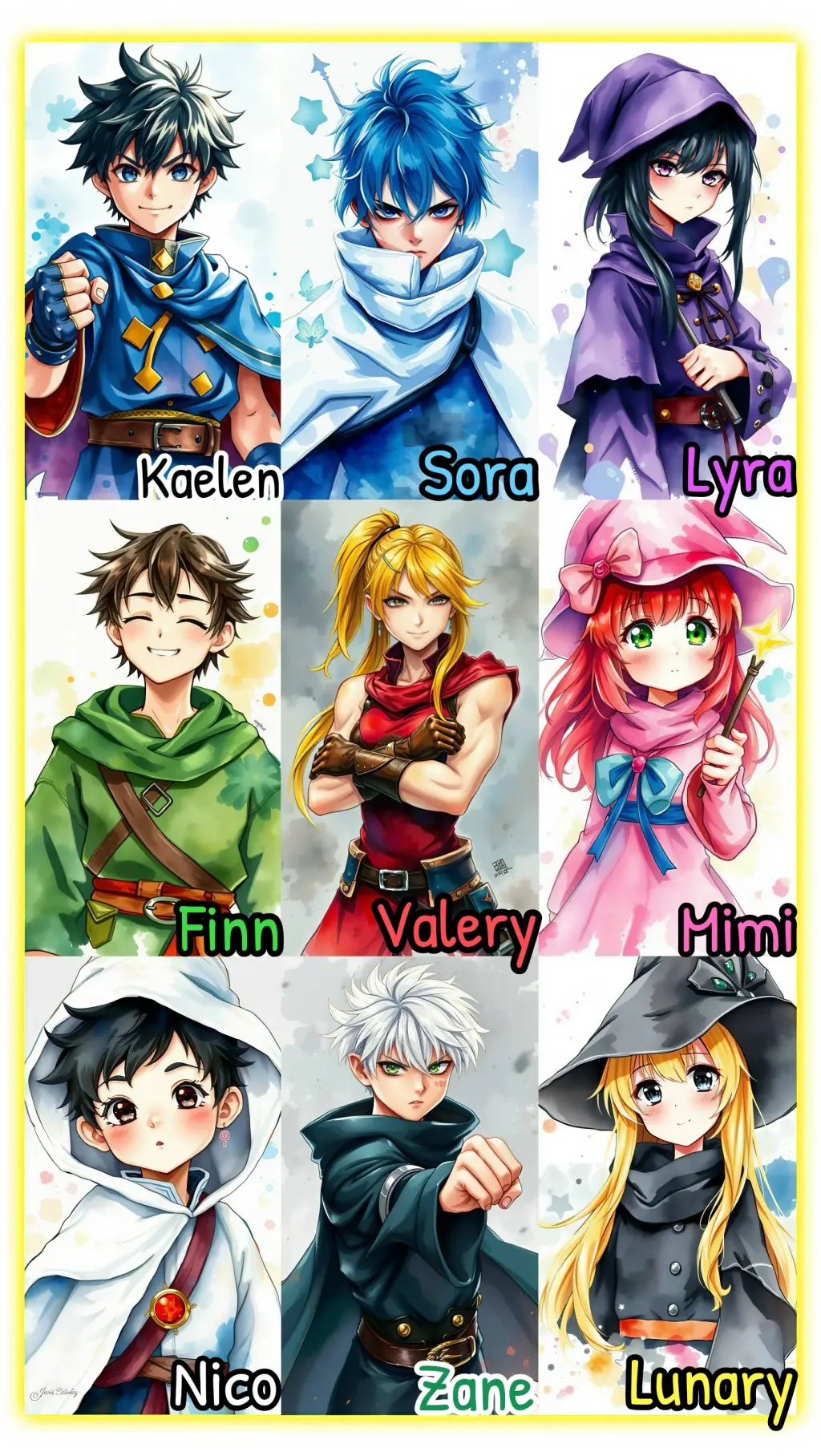 ai character: COTA background