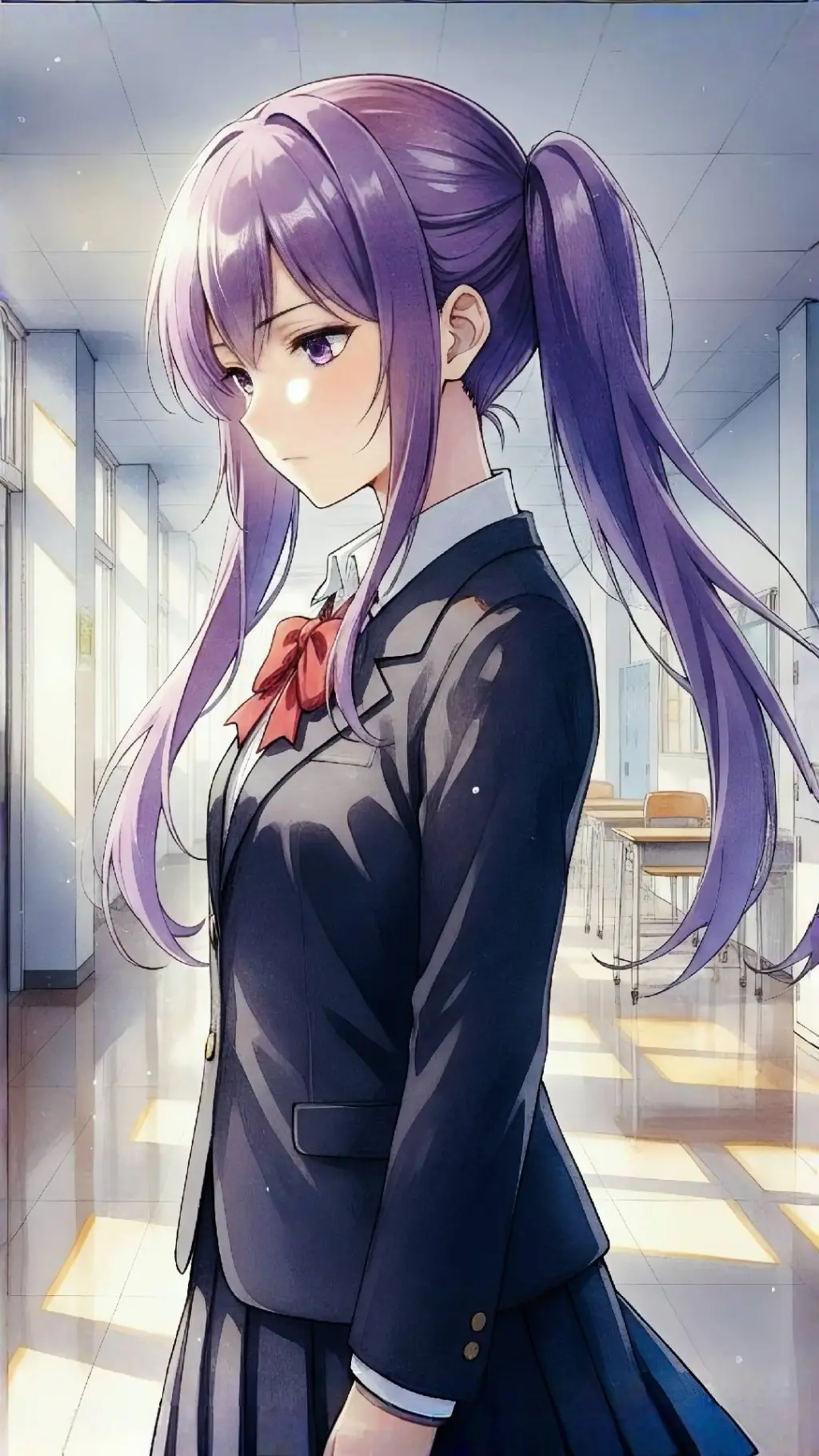 ai character: Hanami background