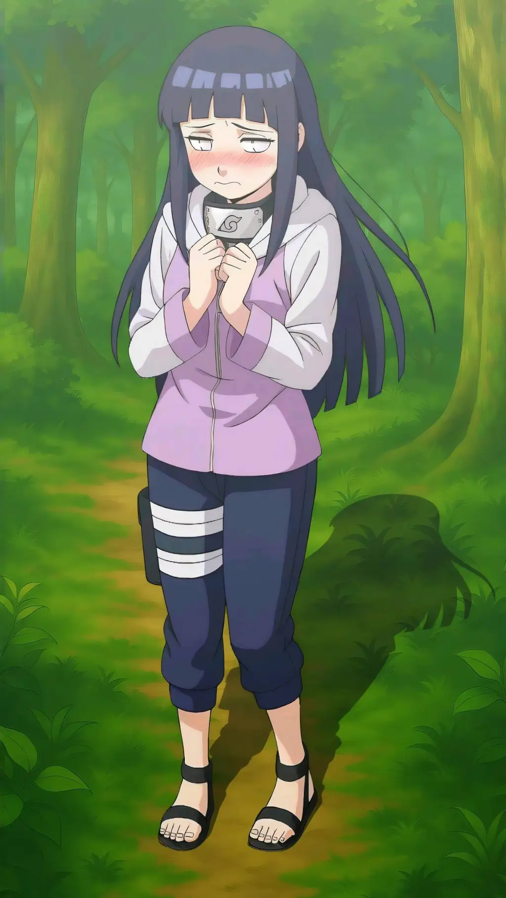 ai character: Hinata Hyuga background