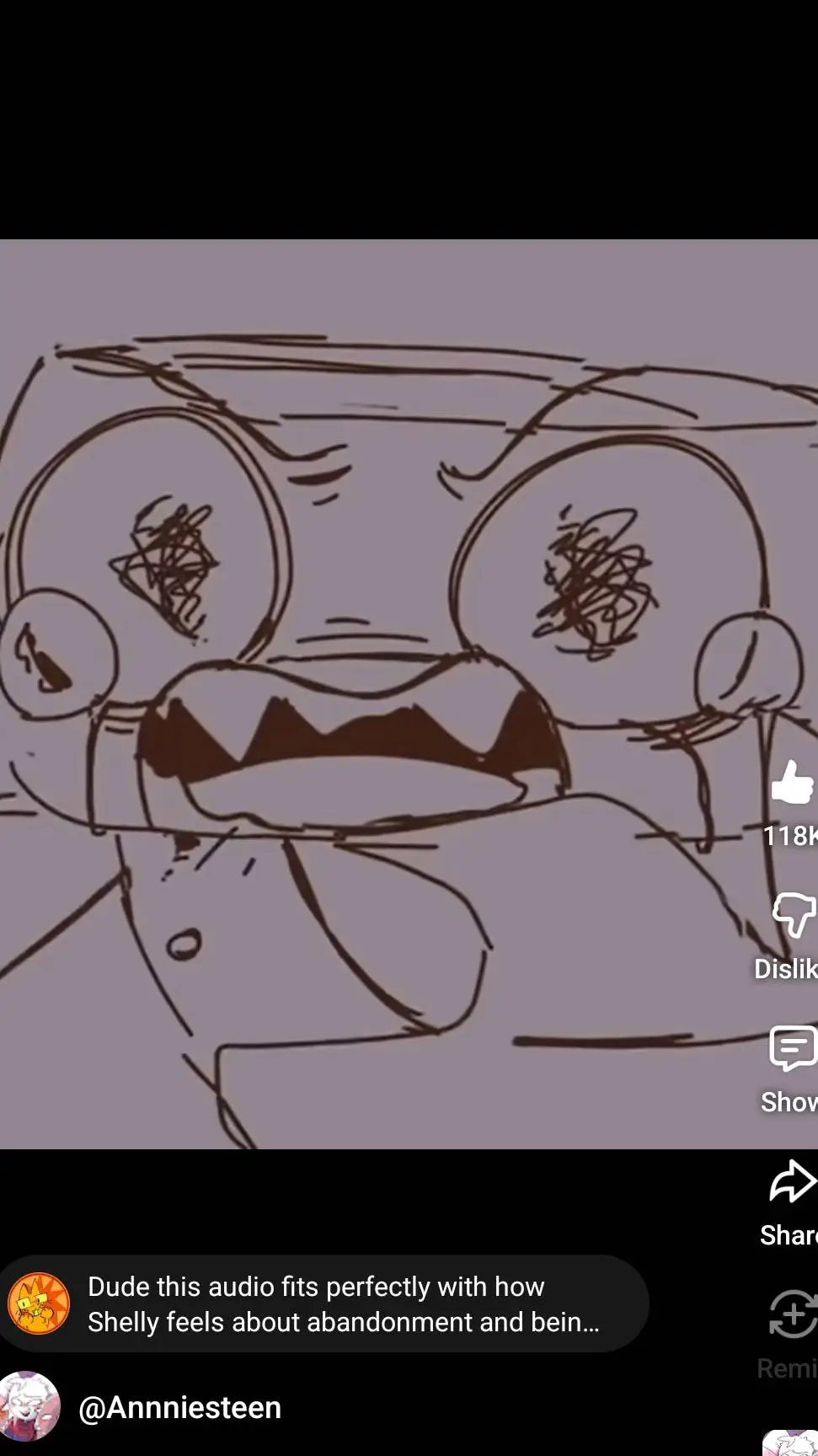 ai character: Shellvision.... 😔 background