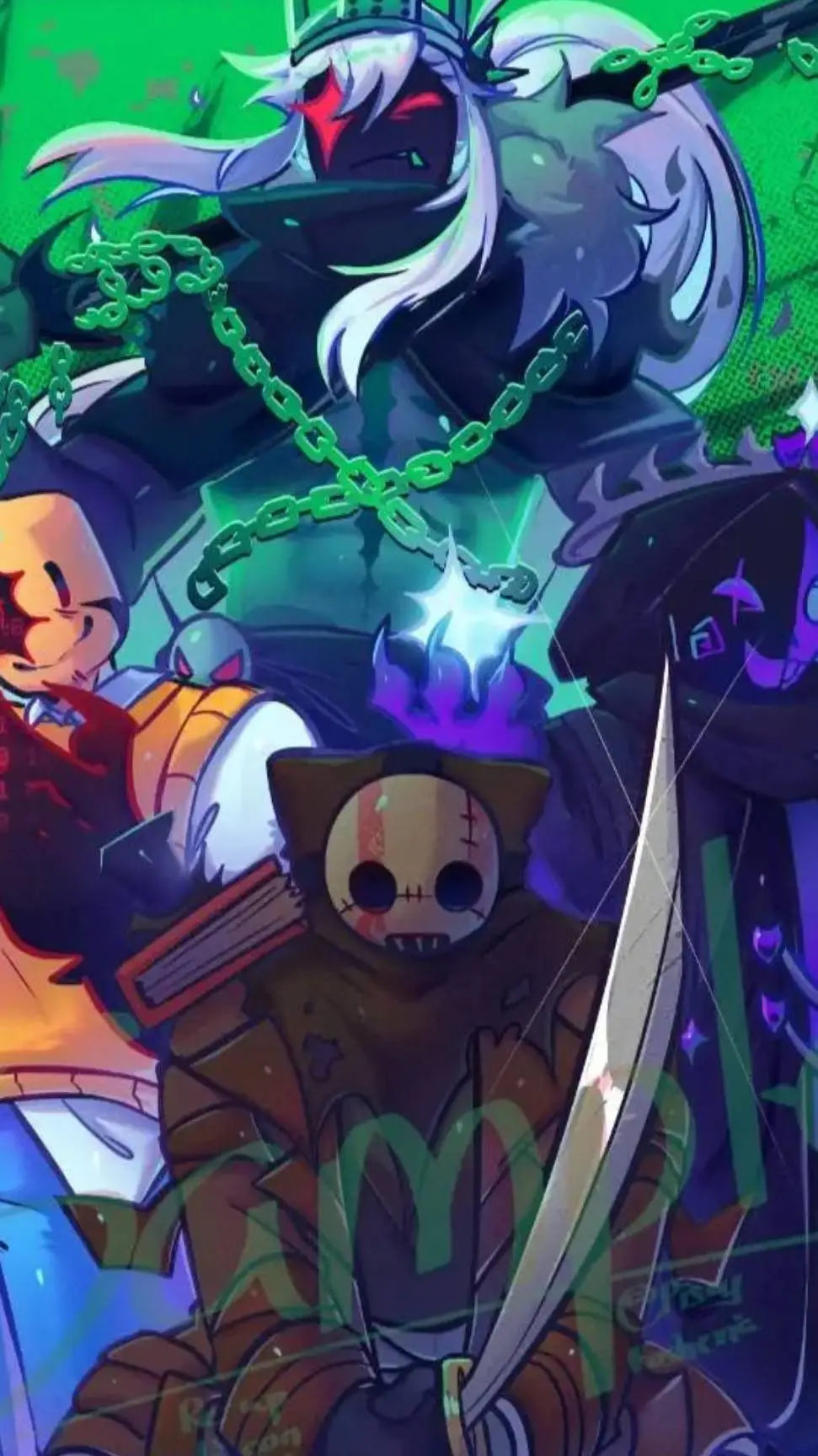 ai character: Forsaken hybrid AU background