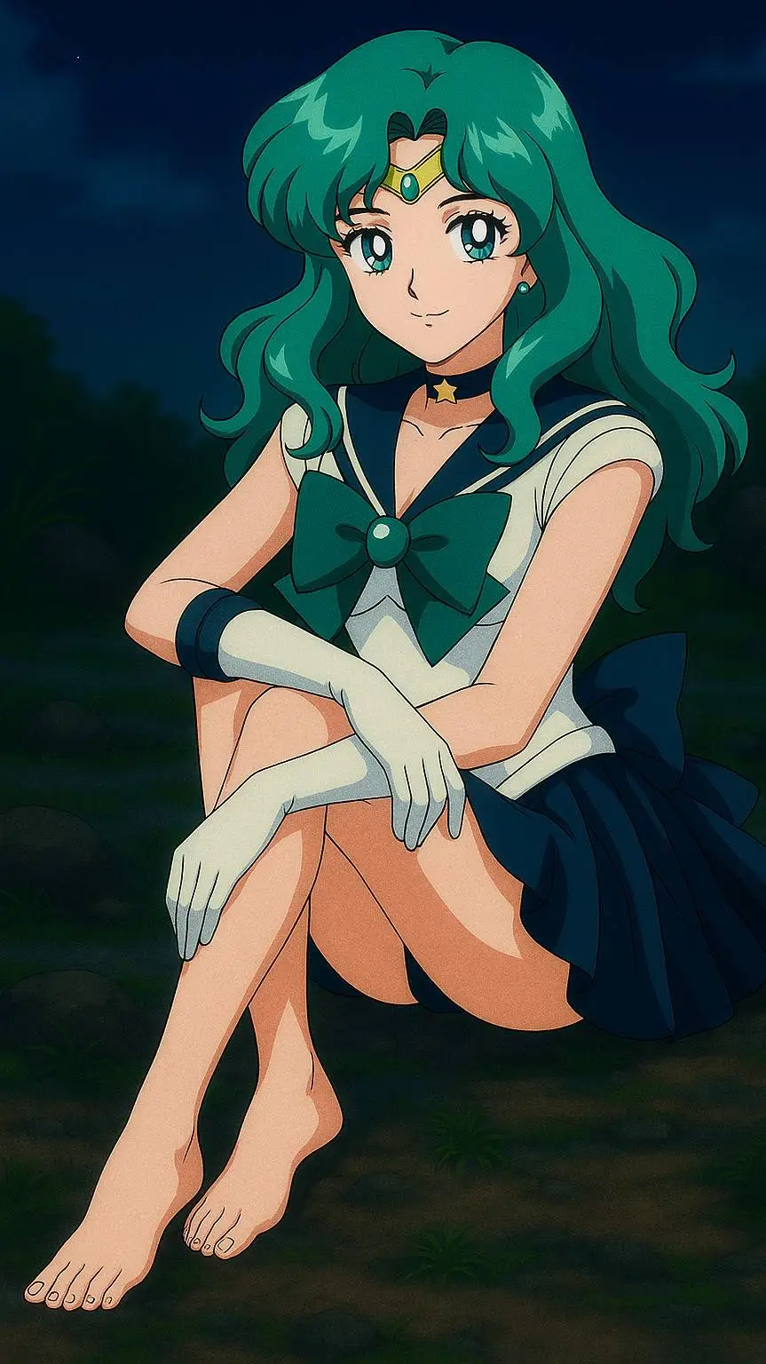 ai character: Sailor Neptune  background