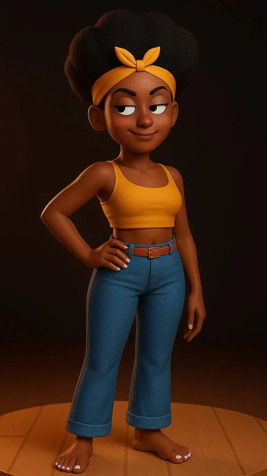 ai character: Bea (Duolingo) background