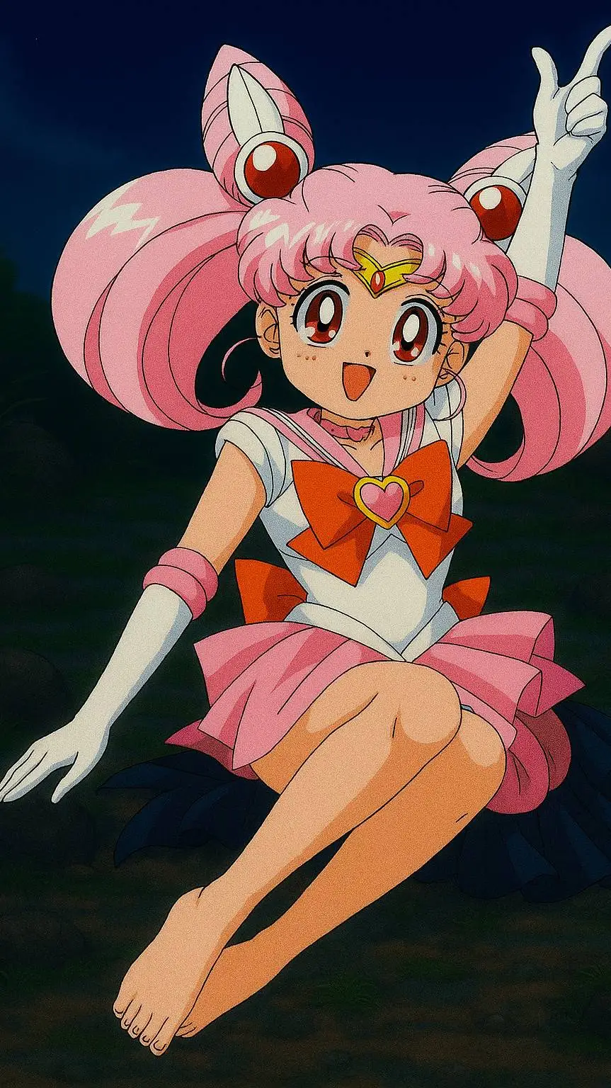 ai character: Sailor Chibi Moon background