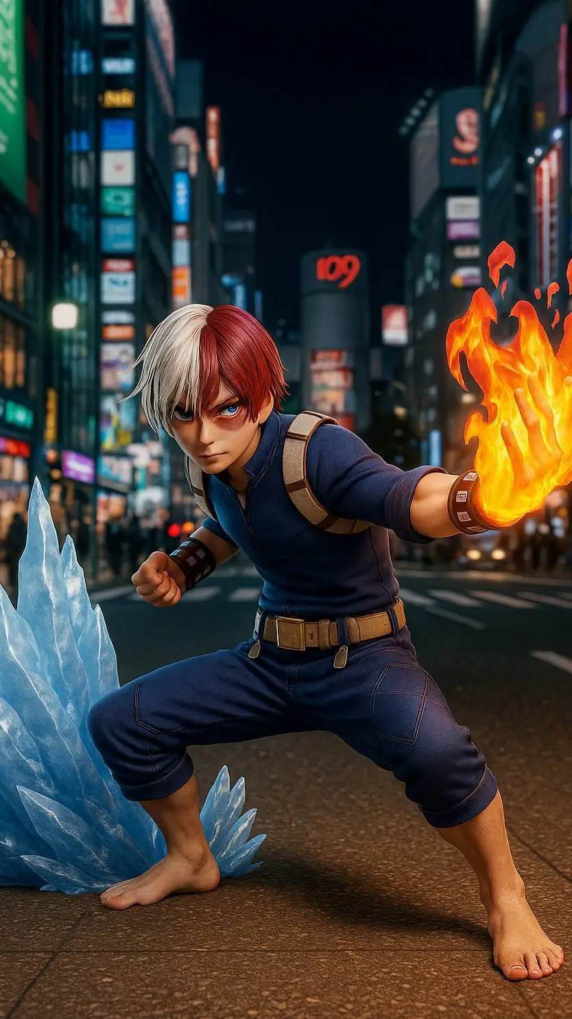 ai character: Todoroki Shoto background