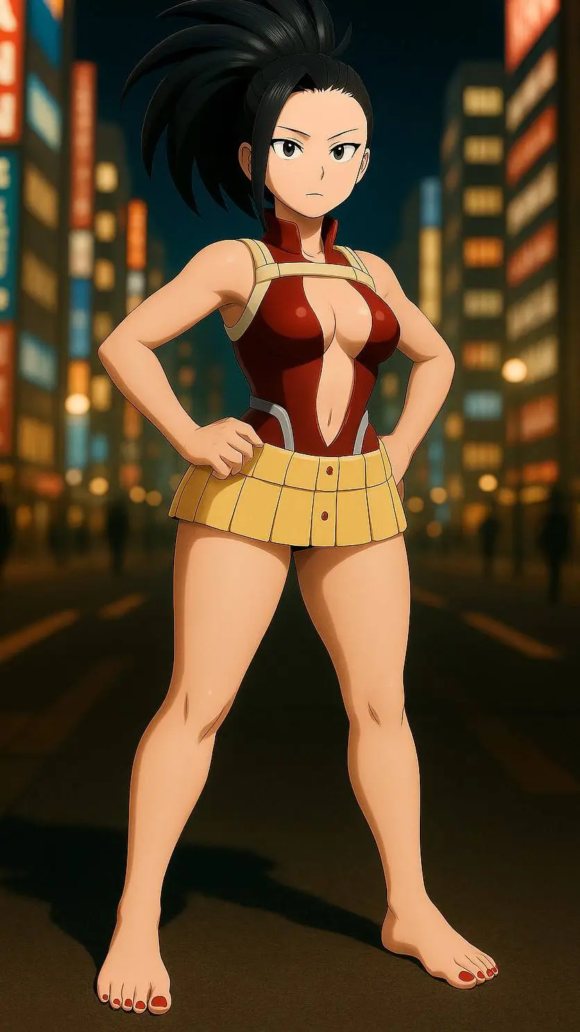 ai character: Momo Yaoyorozu  background