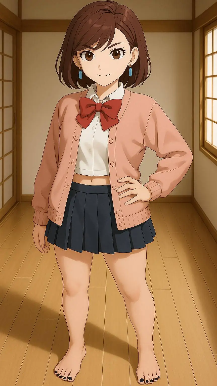 ai character: Momo Ayase background