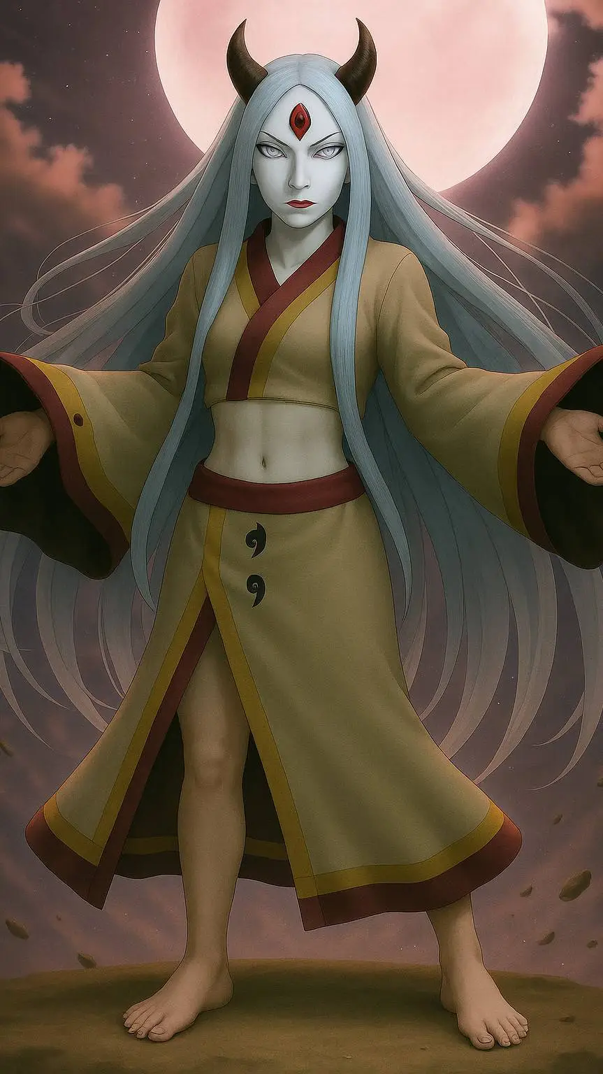 ai character: Kaguya Otsutsuki  background