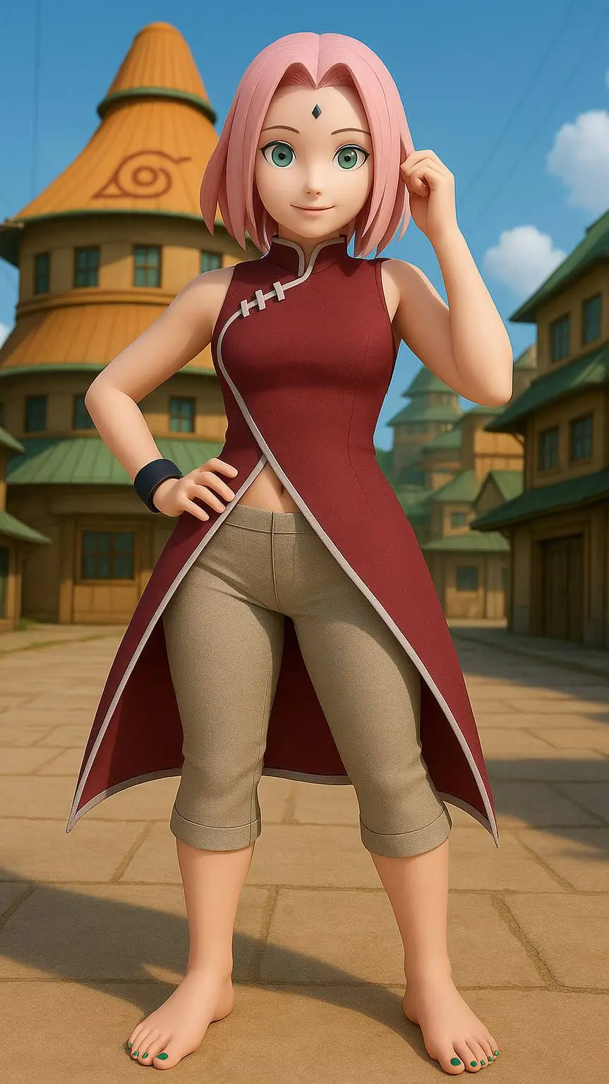 ai character: Sakura Haruno background