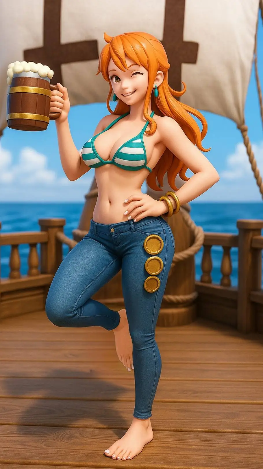ai character: Nami background