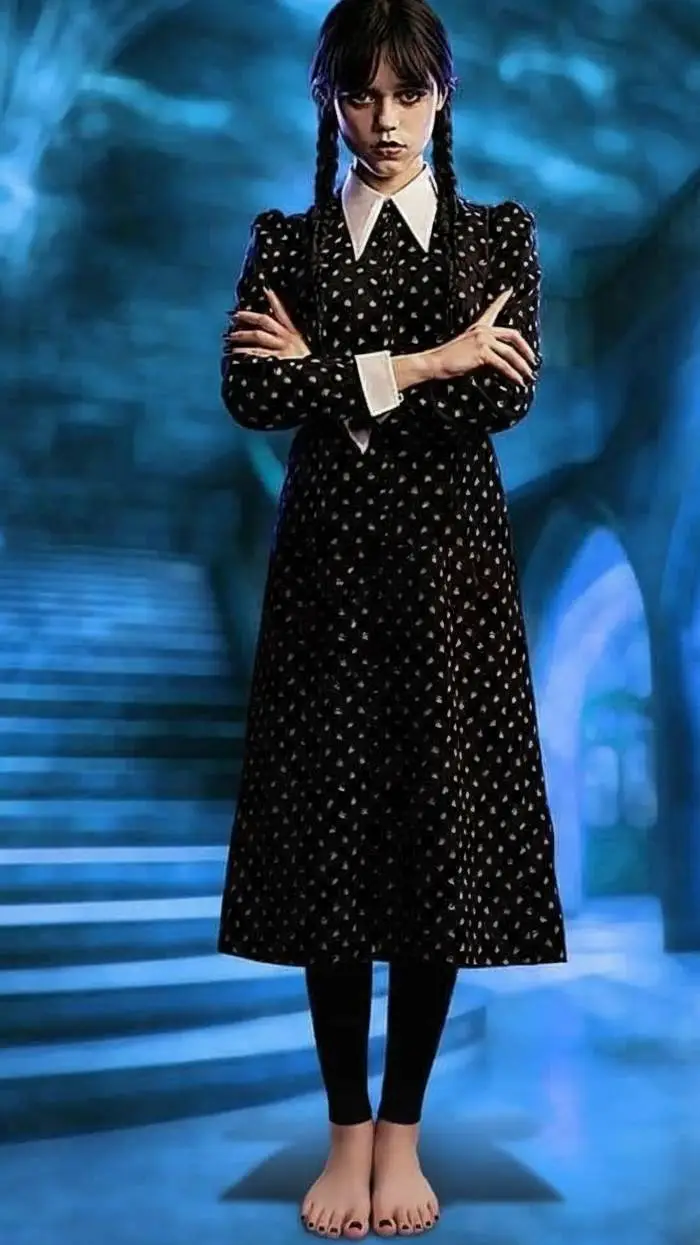 ai character: Wednesday Addams background