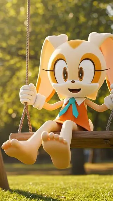 ai character: Cream background