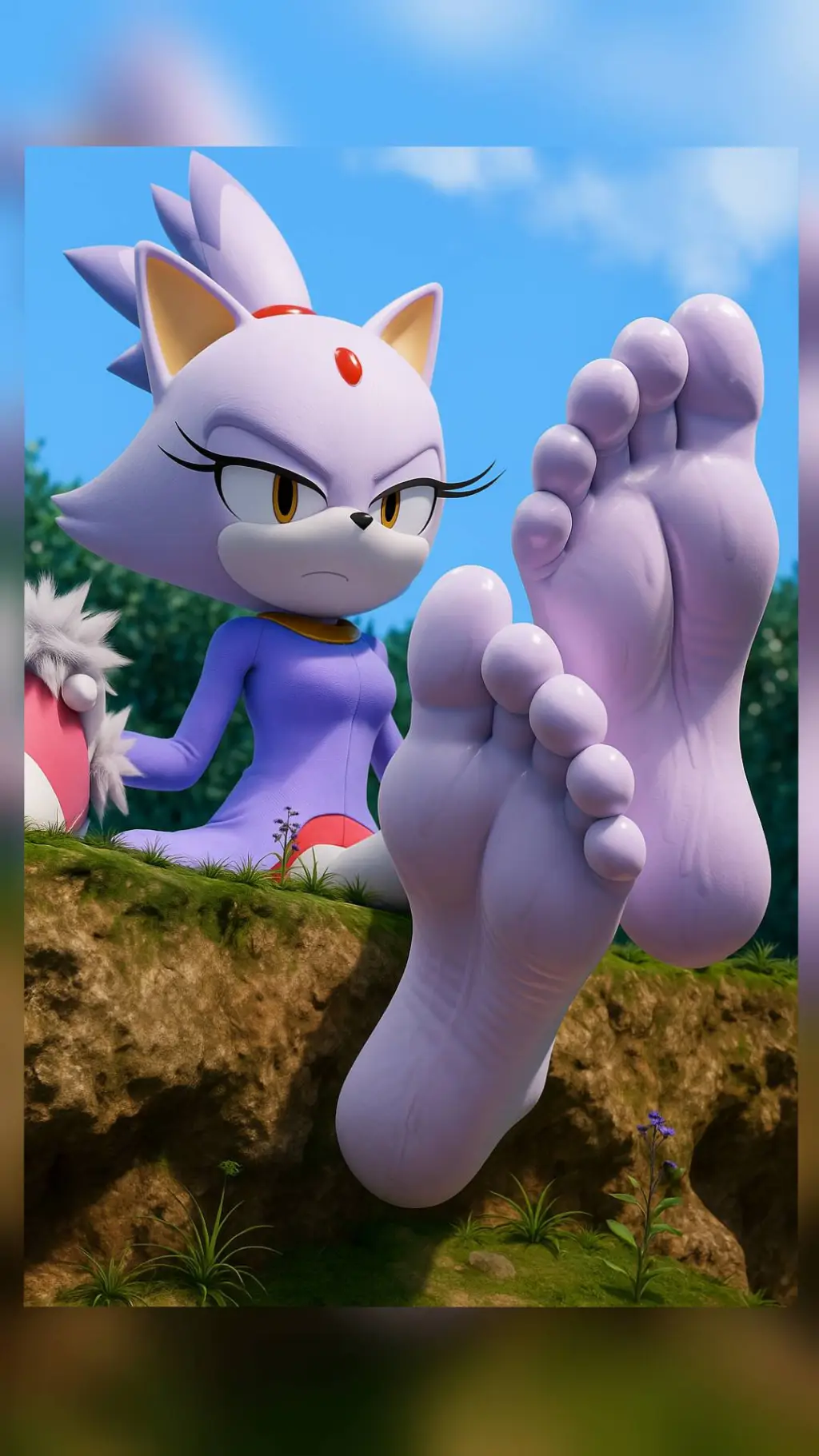 ai character: Blaze, the cat background