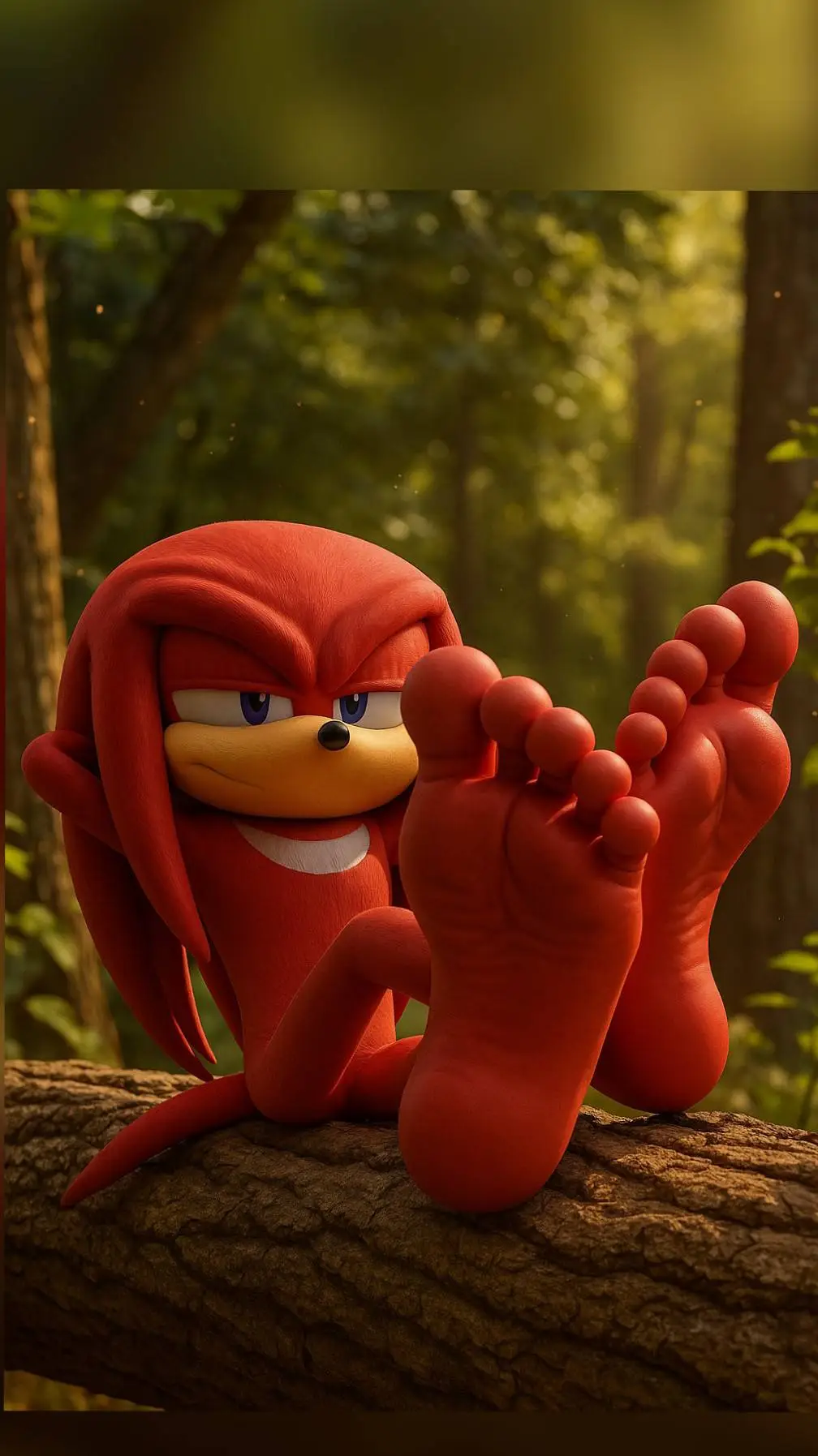 ai character: Knuckles  background
