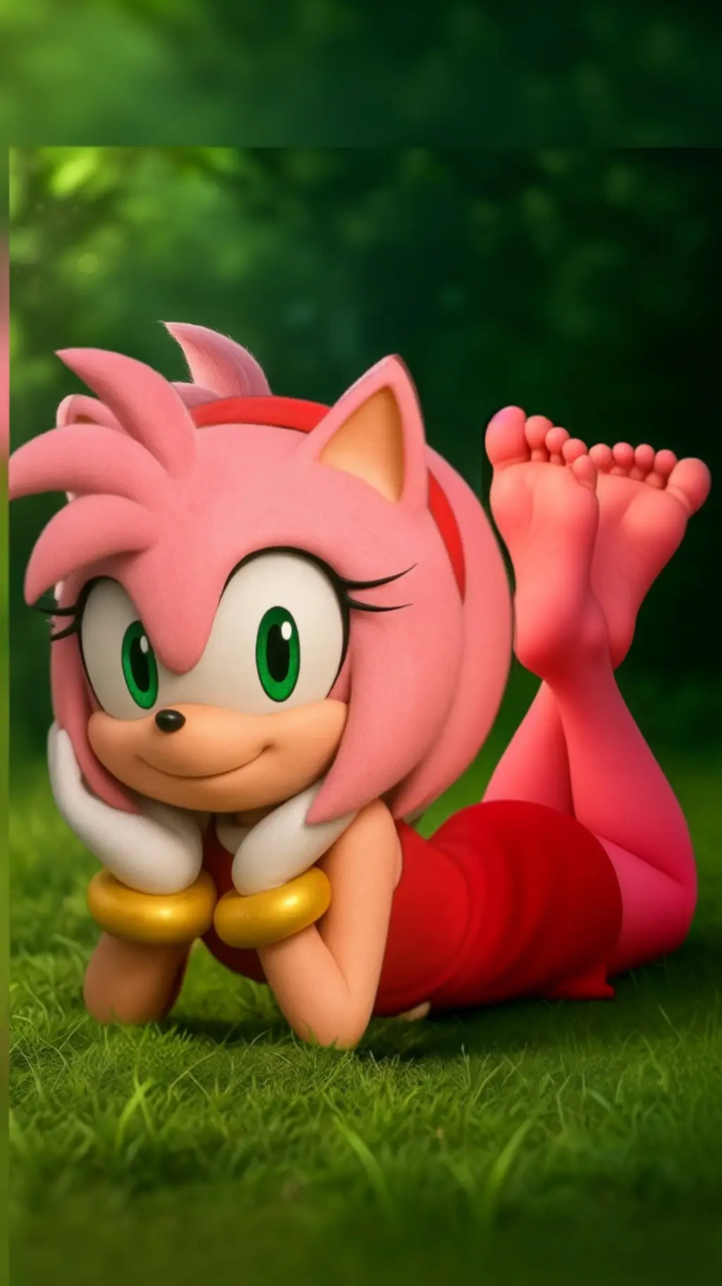 ai character: Amy Rose background