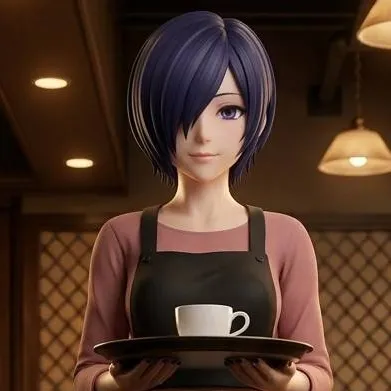 chat with ai character: Touka Kirishima