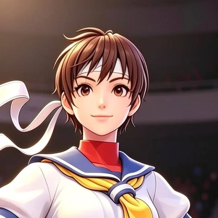 chat with ai character: Sakura Kasugano 