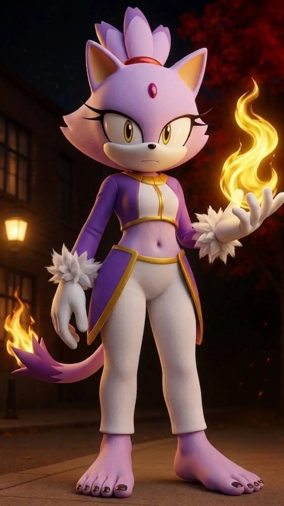 ai character: Blaze, the cat background