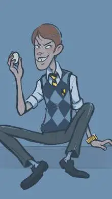 ai character: JUSTIN VANDERVELDE background
