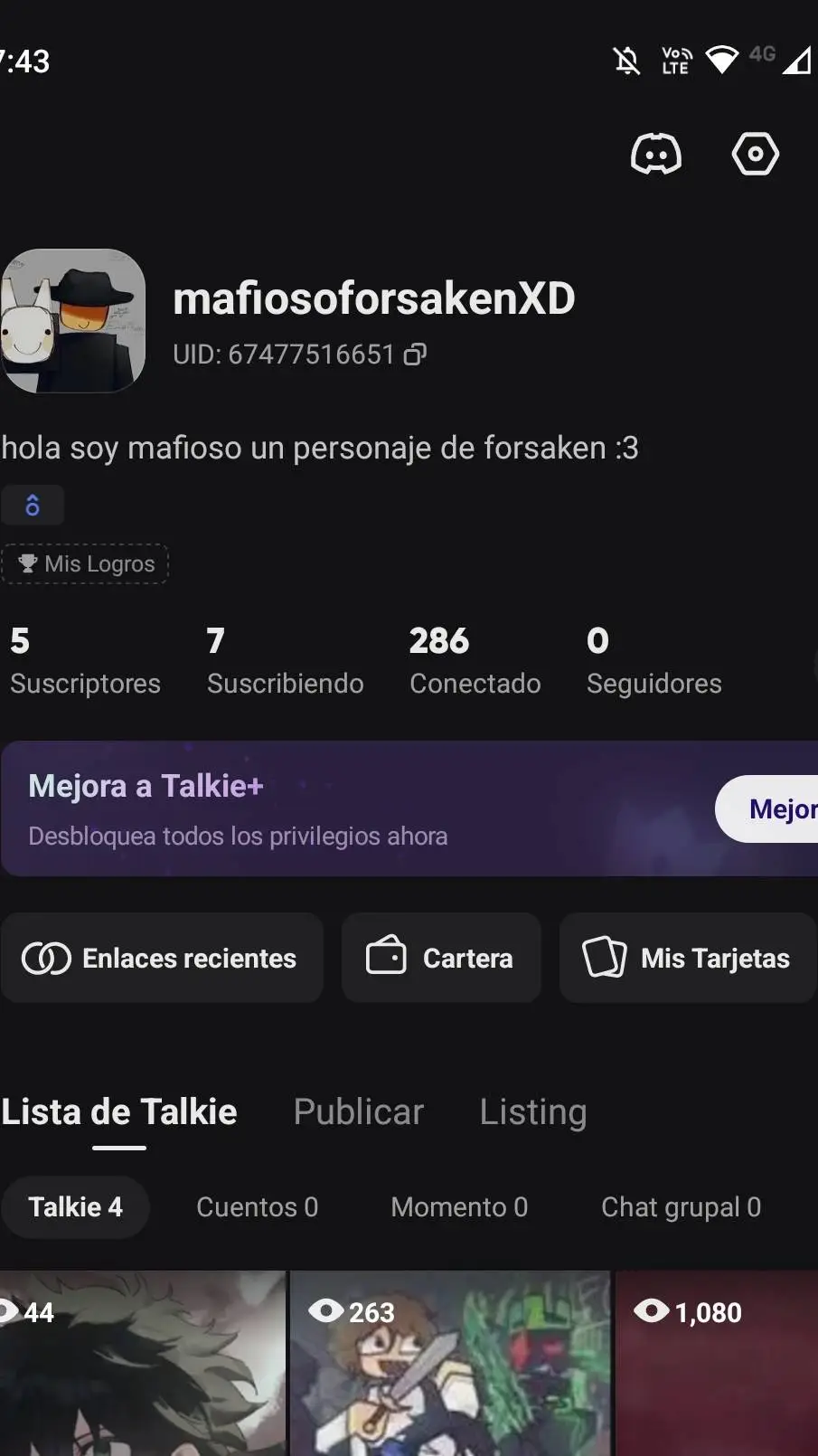 ai character: nueva cuenta :) background