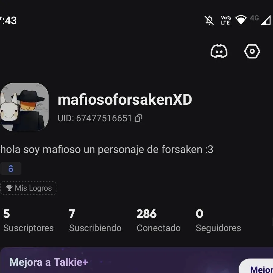 chat with ai character: nueva cuenta :)