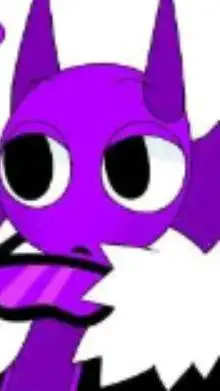 ai character: durple background