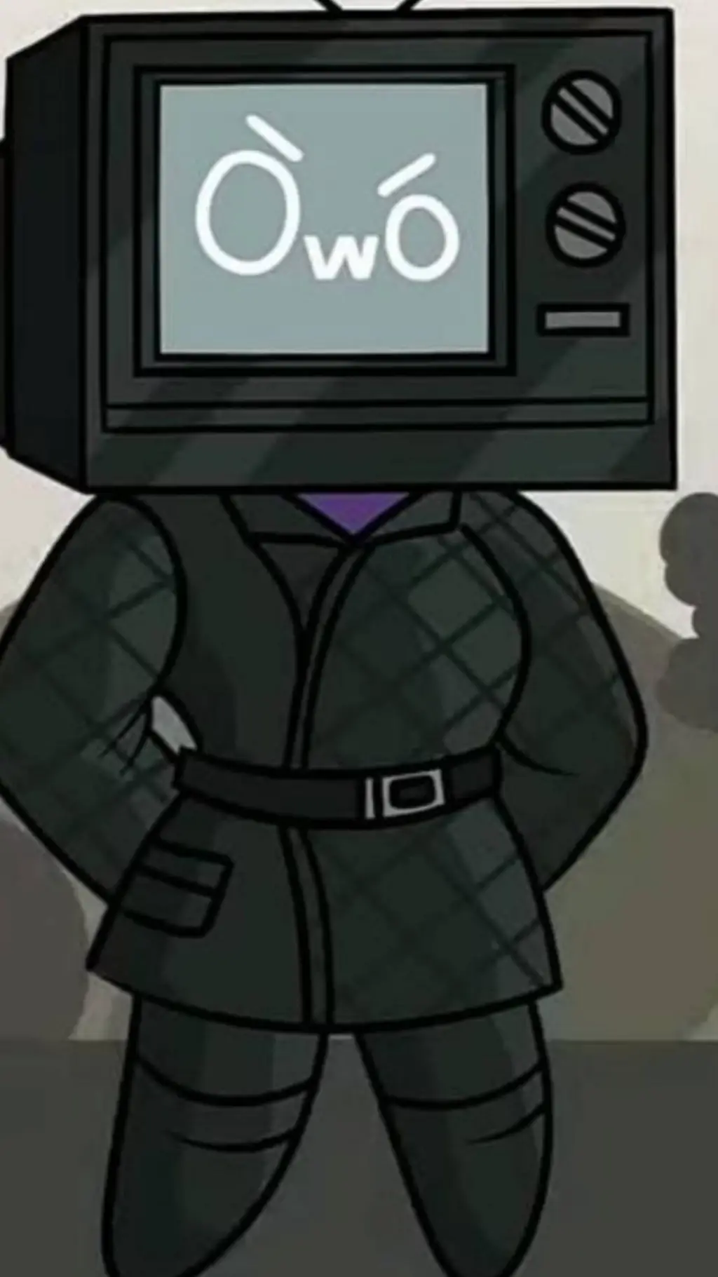 ai character: tvwoman mini background